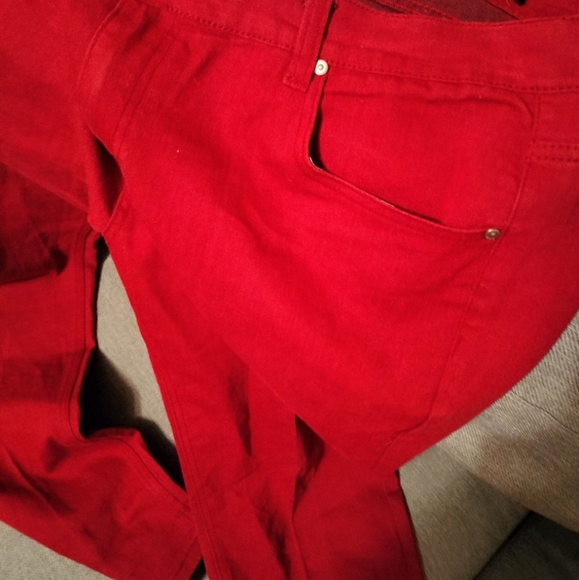 Vintage, red Rock and Run skinny jeans Size 38 - Picture 3 of 3